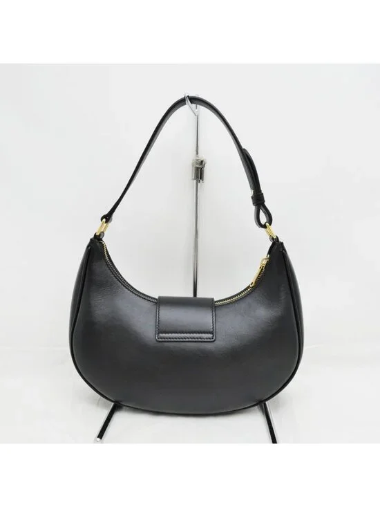 Celine Ava Medium Triomphe Shoulder Bag Black Gold Hardware - Picture 2 of 10